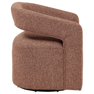 English Elm Brillia Bouclé Barrel Swivel Chair Sculptural Foam Seat for Living Room Lounge B062P523353