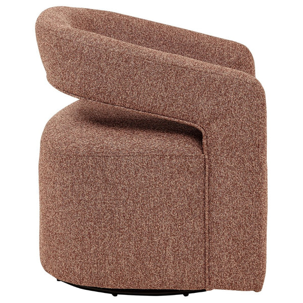 English Elm Brillia Bouclé Barrel Swivel Chair Sculptural Foam Seat for Living Room Lounge B062P523353