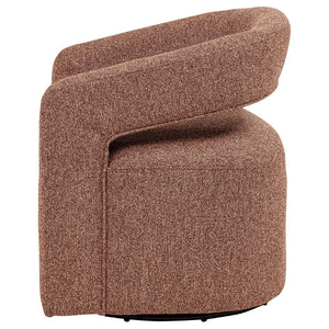 English Elm Brillia Bouclé Barrel Swivel Chair Sculptural Foam Seat for Living Room Lounge B062P523353