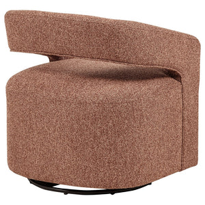English Elm Brillia Bouclé Barrel Swivel Chair Sculptural Foam Seat for Living Room Lounge B062P523353