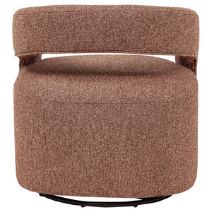 English Elm Brillia Bouclé Barrel Swivel Chair Sculptural Foam Seat for Living Room Lounge B062P523353