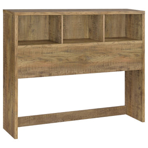English Elm Geary Queen Bookcase Headboard with Three Open Cubbies in Warm Mango Wood Finish B062P523354