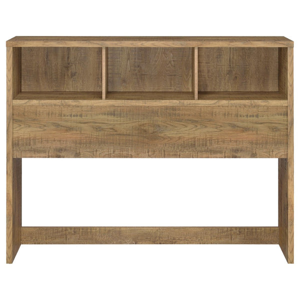 English Elm Geary Queen Bookcase Headboard with Three Open Cubbies in Warm Mango Wood Finish B062P523354
