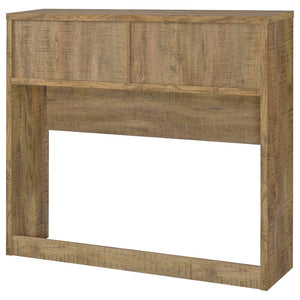 English Elm Geary Full Bookcase Headboard with Open Cubbies in Warm Mango Wood Finish B062P523355