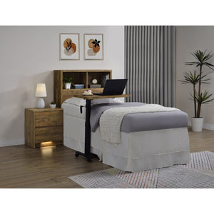 English Elm Geary Twin Bookcase Headboard with Three Open Cubbies in Warm Mango Wood Finish B062P523356