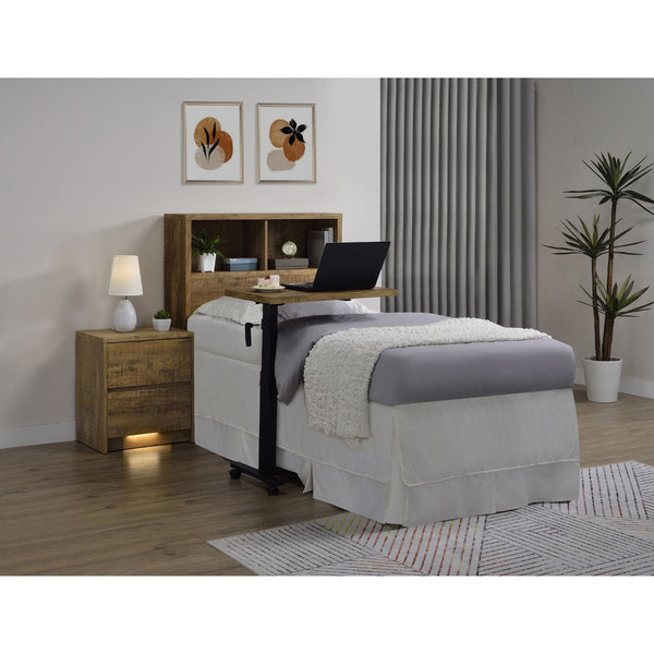 English Elm Geary Twin Bookcase Headboard with Three Open Cubbies in Warm Mango Wood Finish B062P523356