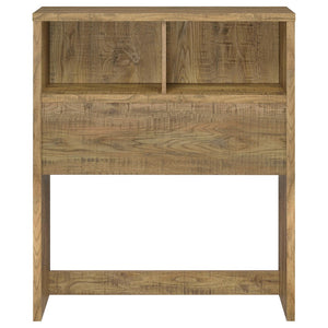 English Elm Geary Twin Bookcase Headboard with Three Open Cubbies in Warm Mango Wood Finish B062P523356