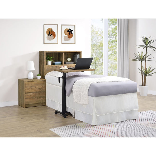 English Elm Geary Twin Bookcase Headboard with Three Open Cubbies in Warm Mango Wood Finish B062P523356