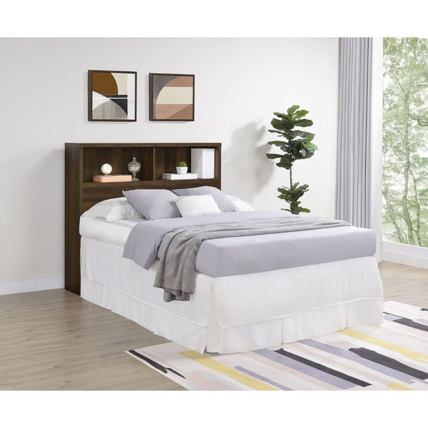 English Elm Geary Full Bookcase Headboard with Three Open Cubbies in Dark Pine Finish B062P523358