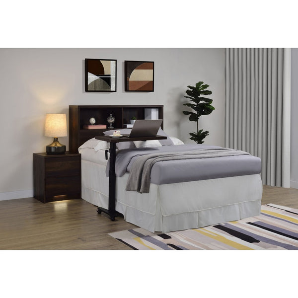 English Elm Geary Full Bookcase Headboard with Three Open Cubbies in Dark Pine Finish B062P523358