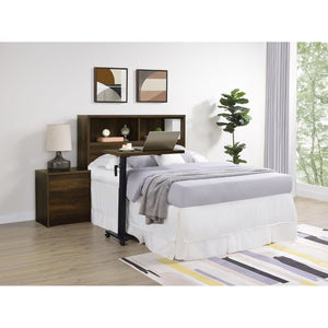 English Elm Geary Full Bookcase Headboard with Three Open Cubbies in Dark Pine Finish B062P523358