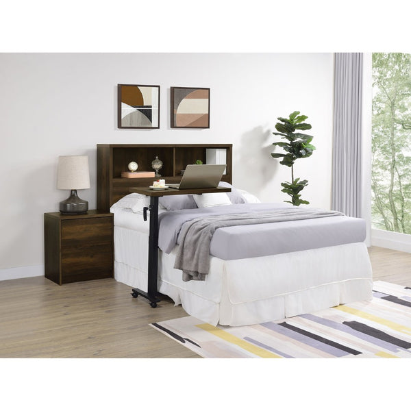 English Elm Geary Full Bookcase Headboard with Three Open Cubbies in Dark Pine Finish B062P523358