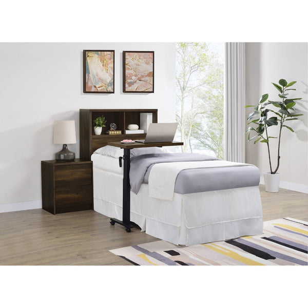 English Elm Geary Twin Bookcase Headboard with Three Open Cubbies in Warm Dark Pine Finish B062P523359