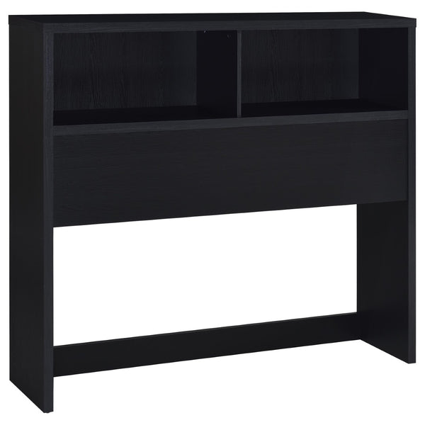 English Elm Geary Full Size Bookcase Headboard with Open Cubbies in Black Oak Finish B062P523361