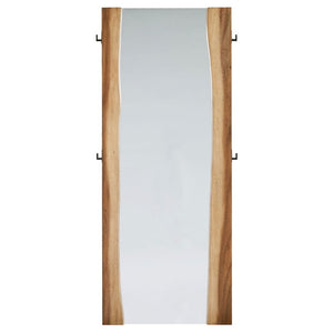 English Elm Beverly Full Length Floor Mirror Solid Mahogany Live Edge Frame Organic Walnut Finish B062P523382