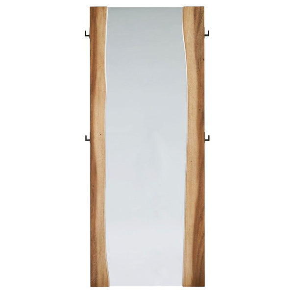 English Elm Beverly Full Length Floor Mirror Solid Mahogany Live Edge Frame Organic Walnut Finish B062P523382