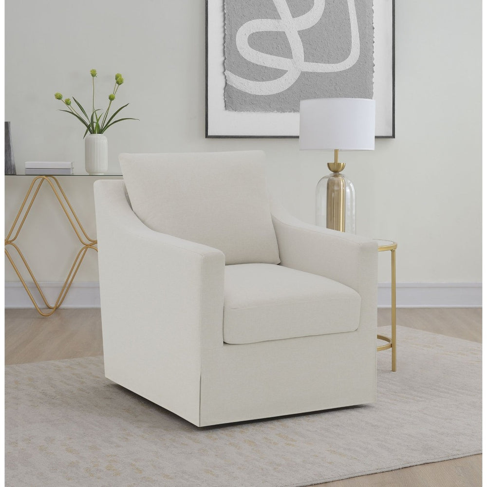 English Elm Merced Upholstered Swivel Accent Chair with Plush Foam Seat for Living Spaces B062P523383