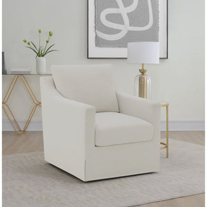 English Elm Merced Upholstered Swivel Accent Chair with Plush Foam Seat for Living Spaces B062P523383