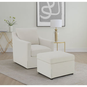 English Elm Merced Upholstered Swivel Accent Chair with Plush Foam Seat for Living Spaces B062P523383