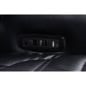 English Elm Isadora Faux Leather Power Reclining Loveseat with Led Underglow and Usb Charging B062P523417