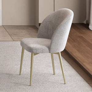 English Elm Callista Barrel Back Dining Chairs Set of Two Woven Fabric Gold Leg Glam Seating B062P580130