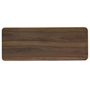 English Elm Kinslo Mid-Century Walnut Veneer Sofa Table with Open Shelf for Entryway B062P581090