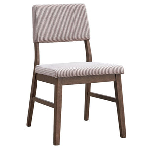 English Elm Serafina Corduroy Upholstered Dining Side Chairs with Walnut Frame Set of Two B062P581136