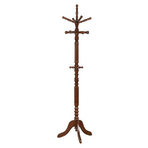 English Elm Kingsford Solid Rubberwood Freestanding Hall Tree with 11 Pegs and Rotating Top B062P584697