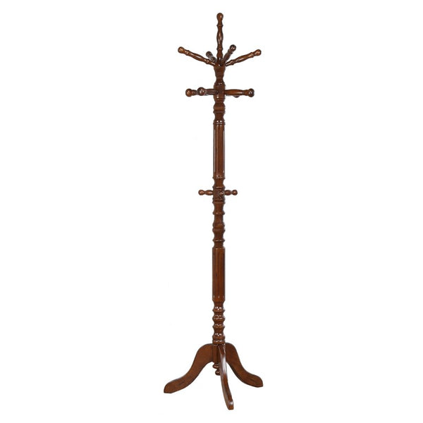 English Elm Kingsford Solid Rubberwood Freestanding Hall Tree with 11 Pegs and Rotating Top B062P584697