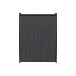 English Elm Wenge Finish Folding Writing Desk with Open Shelving for Small Spaces and Apartments B062P587753