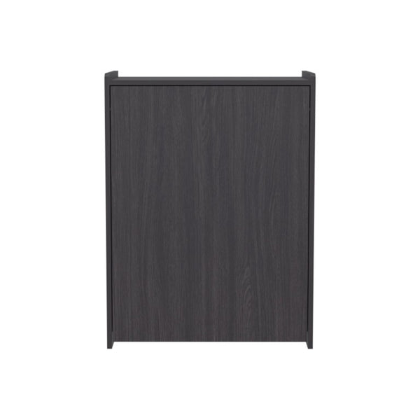 English Elm Wenge Finish Folding Writing Desk with Open Shelving for Small Spaces and Apartments B062P587753