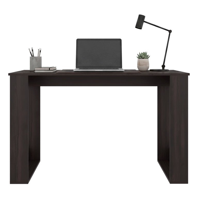 English Elm Dark Brown Laminate Writing Desk Open Frame Design for Home Office or Study Nook B062P587756