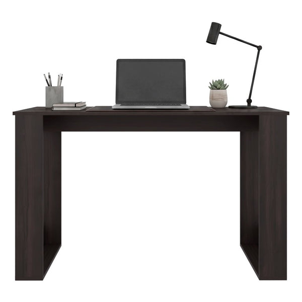 English Elm Dark Brown Laminate Writing Desk Open Frame Design for Home Office or Study Nook B062P587756