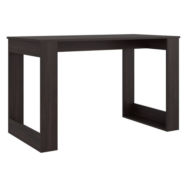 English Elm Dark Brown Laminate Writing Desk Open Frame Design for Home Office or Study Nook B062P587756