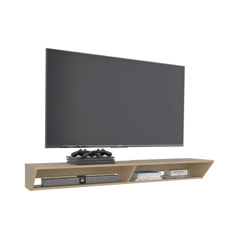 English Elm Cartagena Floating Wall Mounted Media Console with Open Storage for 65 Inch TVs B062P599371