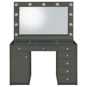 English Elm Fern Kids Hollywood Glam Vanity Set with Globe Lights and Seven Storage Drawers B062S01882