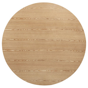 English Elm Finley Round Dining Set Windsor Spindle Chairs Ash Wood 5 Piece Mid-century Table Brown B062S01897