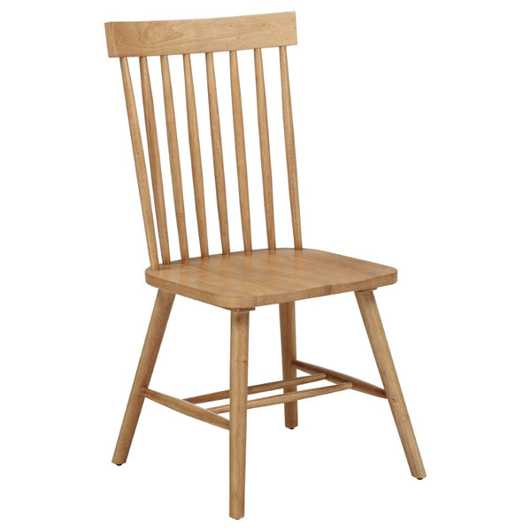 English Elm Finley Round Dining Set Windsor Spindle Chairs Ash Wood 5 Piece Mid-century Table Brown B062S01897