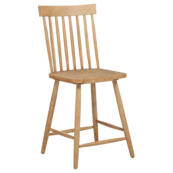 English Elm Sutton Round Counter Height Dining Set Windsor Spindle Chairs Rubberwood Kitchen Table Light Ash B062S01902