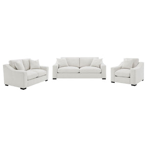 English Elm Chelan Three Piece Living Room Set with Pocket Coil Cushions and Sand Textured Fabric B062S01918