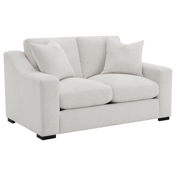 English Elm Chelan Three Piece Living Room Set with Pocket Coil Cushions and Sand Textured Fabric B062S01918