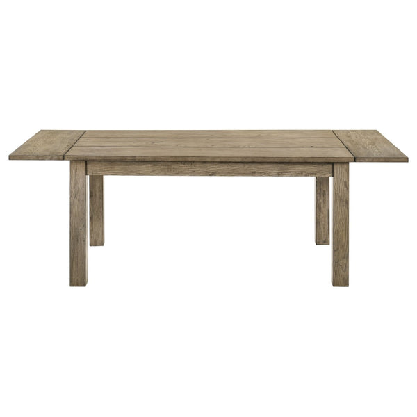 English Elm Cressley Solid Rubberwood Extendable Dining Set Seats Four Farmhouse Ladder Back B062S01936