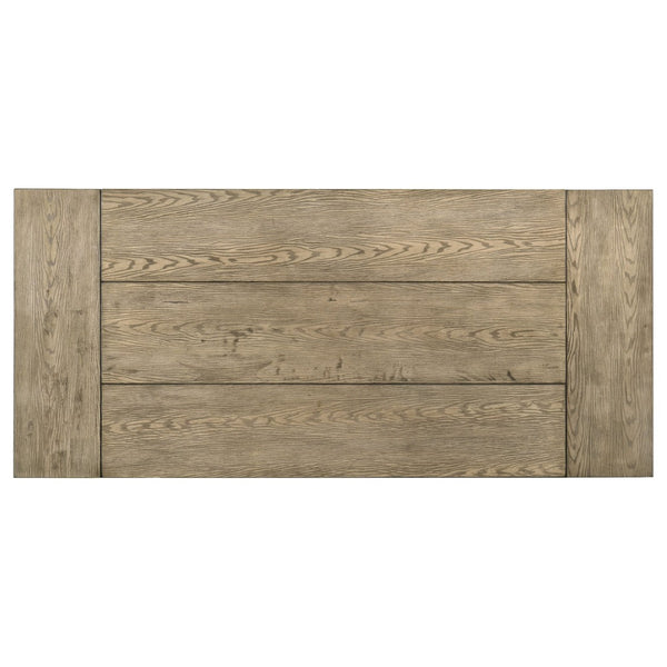English Elm Cressley Solid Rubberwood Extendable Dining Set Seats Four Farmhouse Ladder Back B062S01936