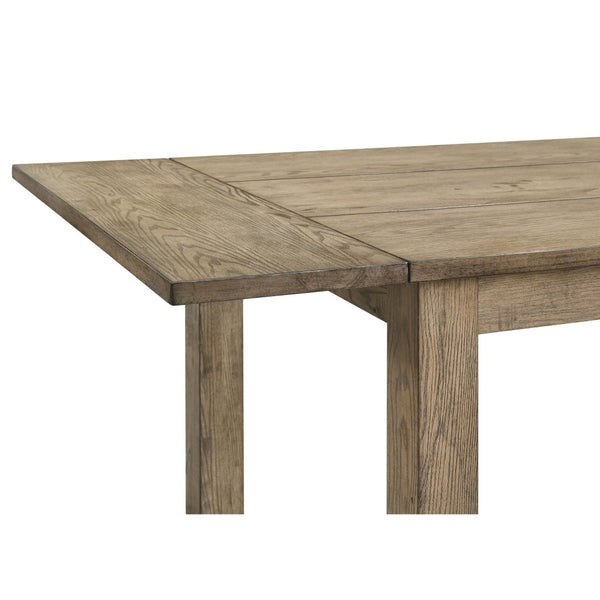 English Elm Cressley Solid Rubberwood Extendable Dining Set Seats Four Farmhouse Ladder Back B062S01936