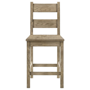 English Elm Cressley Rubberwood Counter Dining Set with Ladder Back Chairs for Farmhouse Kitchens B062S01937