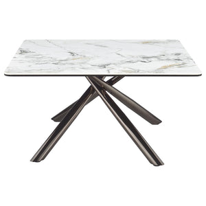 English Elm Newport Sintered Stone and Tempered Glass 2 Piece Living Room Coffee Table Set B062S01941