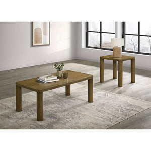 English Elm Bryant White Oak Veneer Coffee and End Table Set for Modern Living Rooms B062S01950