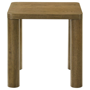 English Elm Bryant White Oak Veneer 3 Piece Living Room Table Set with Rounded Legs B062S01951