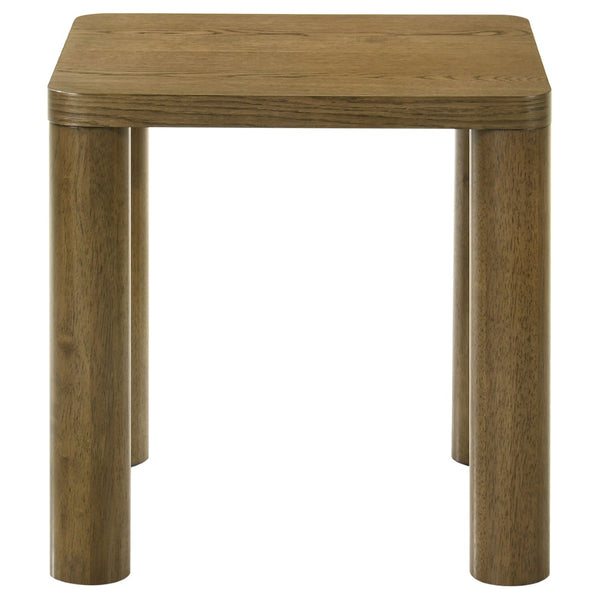 English Elm Bryant White Oak Veneer 3 Piece Living Room Table Set with Rounded Legs B062S01951