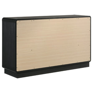English Elm Burton Eastern King Bedroom Set Chenille Headboard Brass Hardware Dark Finish B062S01957